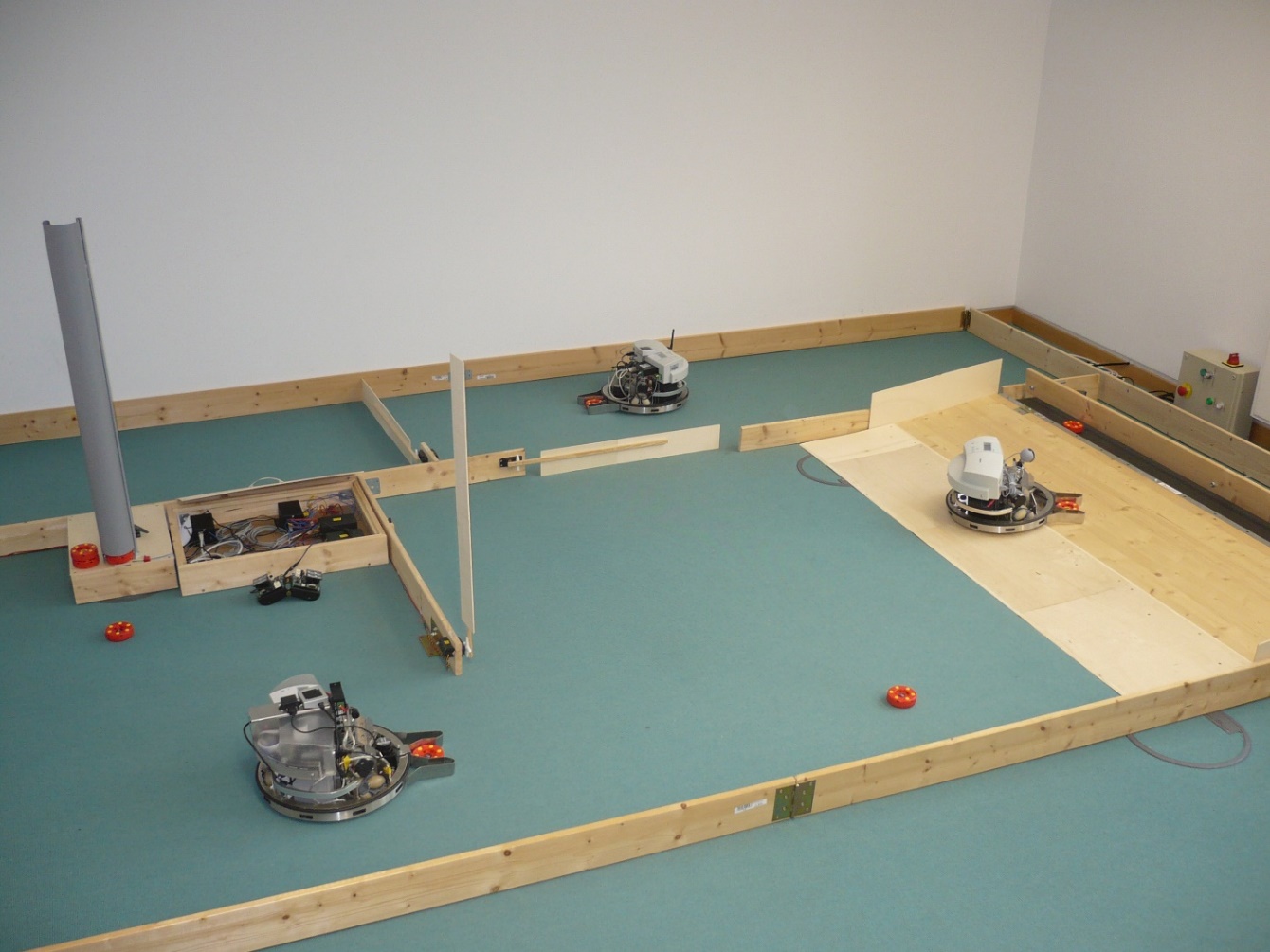 Figure 1. The robotic factory from the Hasso-Plattner Institute’s Cyber-Physical Systems Lab.